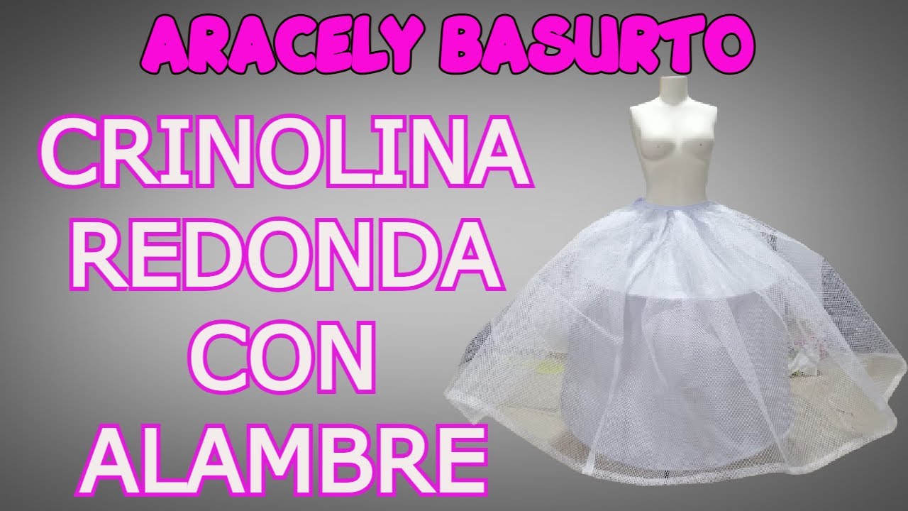 CRINOLINA REDONDA CON ALAMBRE