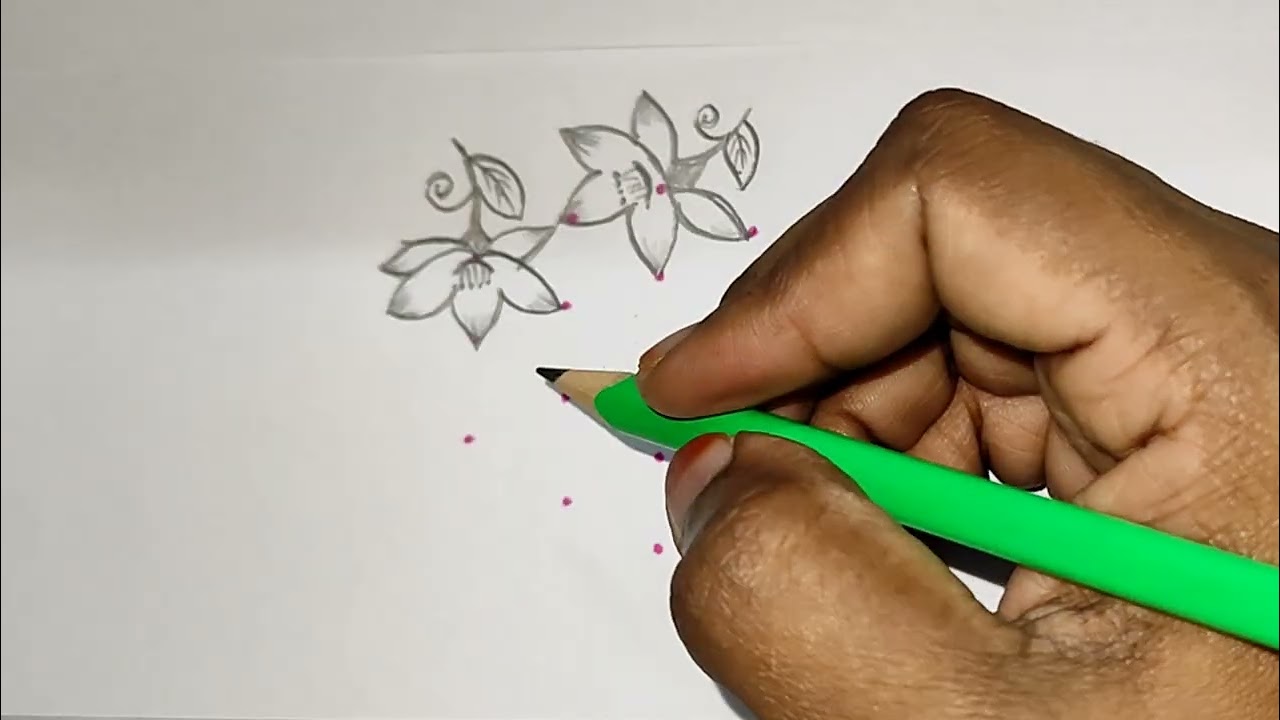 Kolam 158 |5 *3  Flower kolam மார்கழி மாதம் ஸ்பெஷல் கோலம் | Margazhi Madam flowers Kolam  #margazhi