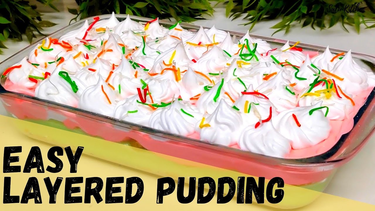 Variety Kesar Pista Pudding | Weekend Special | Easy Layered Dessert | Salu Kitchen