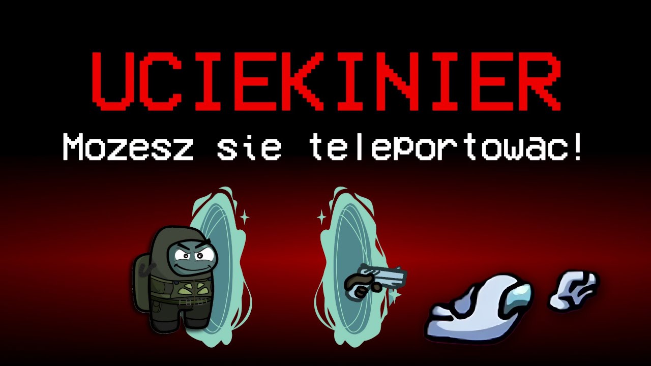 ULOTNIŁ się z MIEJSCA ZBRODNI jako UCIEKINIER w AMONG US!