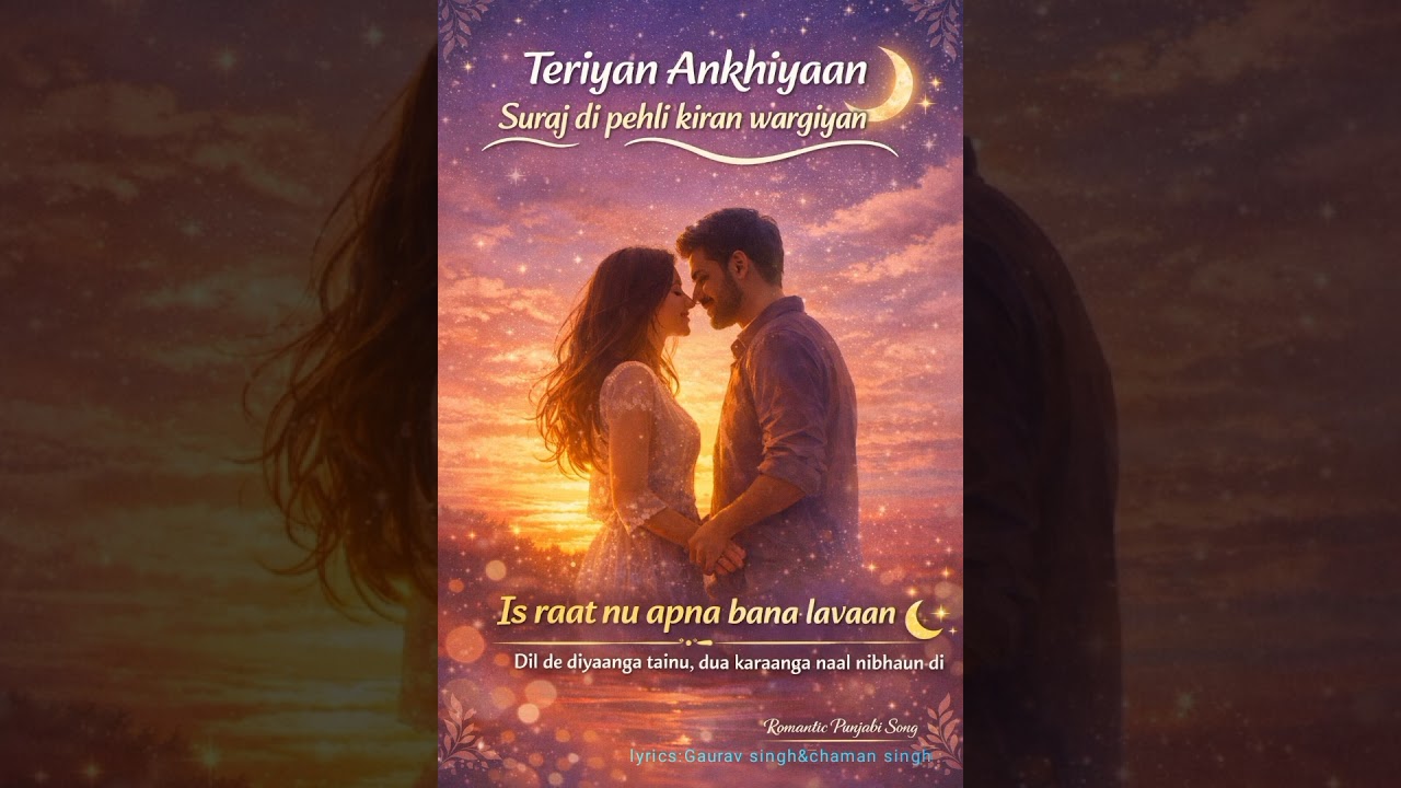 तेरीयाँ अँखियाँ | Teriyaan Ankhiyan(A Soulful Romantic Punjabi Song)