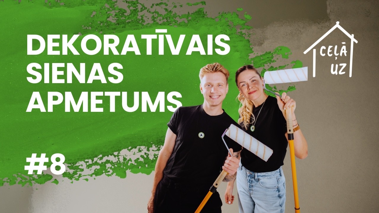 DEKORATĪVAIS SIENAS APMETUMS | CEĻĀ UZ MĀJĀM: turpinām būvēt #8