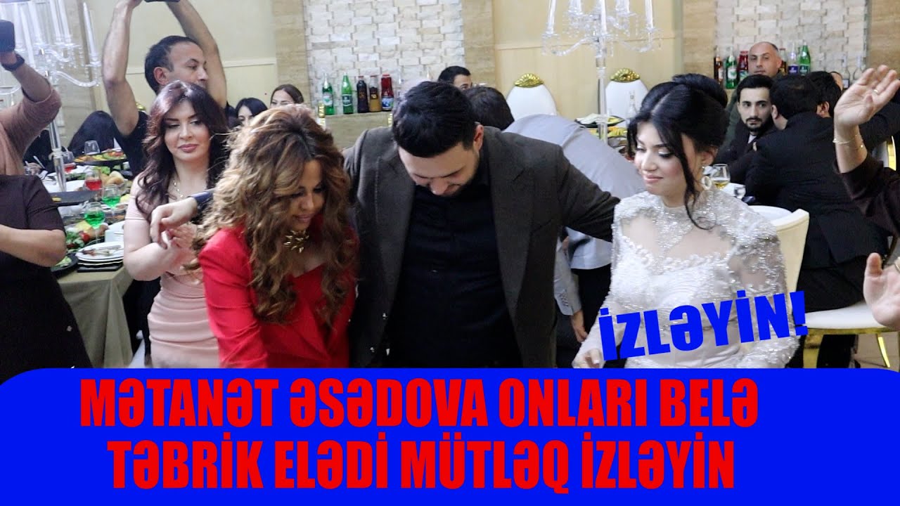MƏTANƏT ƏSƏDOVA ŞAHMALI TACİROĞLUNUN  NİŞANANINI BELƏ TƏBRİK ELƏDİ ŞOK ŞOK