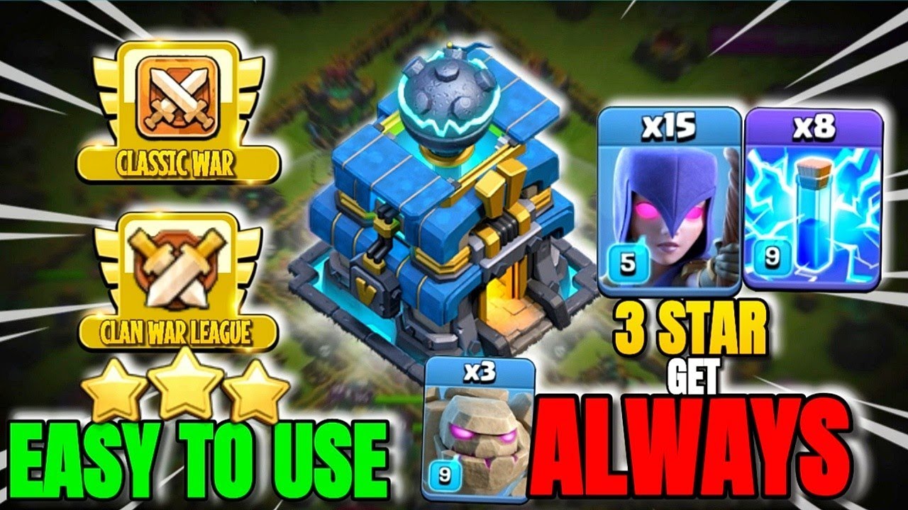 TH12 ATTACK STRATEGY 2024 ZAP GOWITCH TH12 GOWITCH COMBO BEST TH12 ATTACK STRATEGY