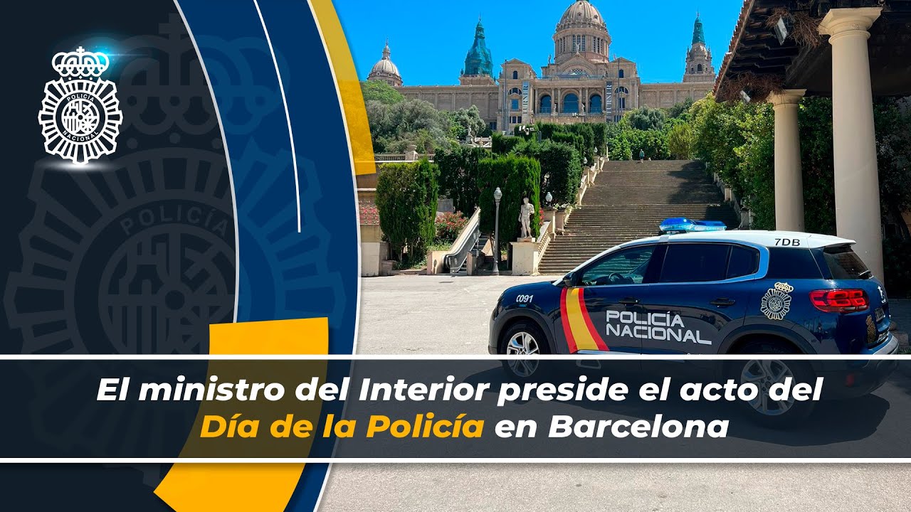 El ministro del Interior preside el acto del Día de la Policía en Barcelona
