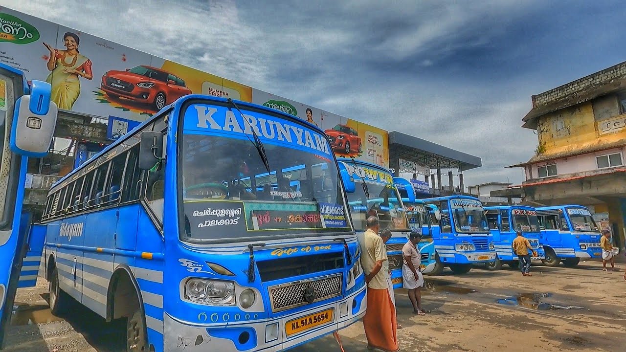 ചെർപ്പുളശ്ശേരി ബസ് സ്റ്റാൻഡും ബസ്സുകളും  Cherpulassery bus stand video #cherpulassery #busstand