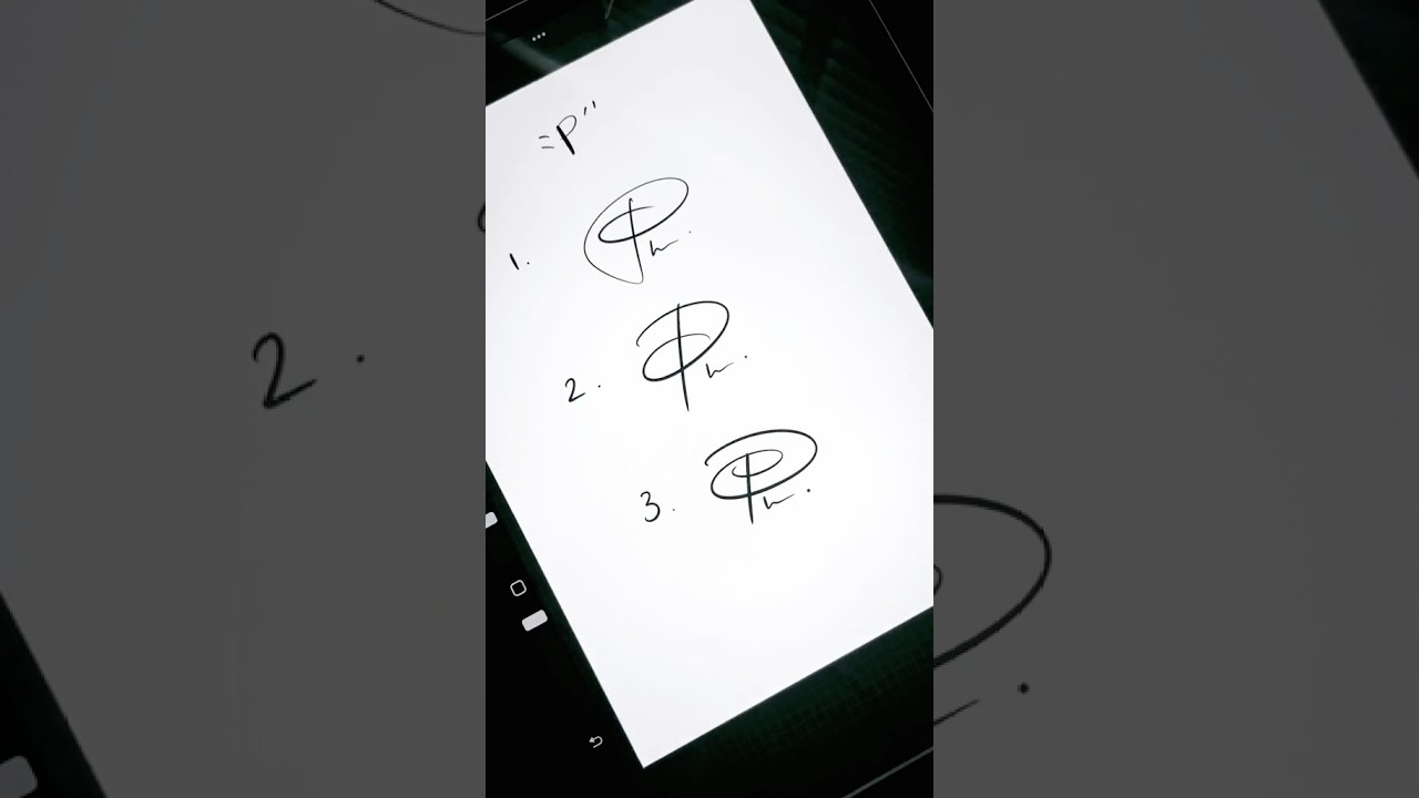 &ldquo;P&rdquo; Signature Ideas | Nice Signature Styles for Your Name #foryou #p #name #ideas