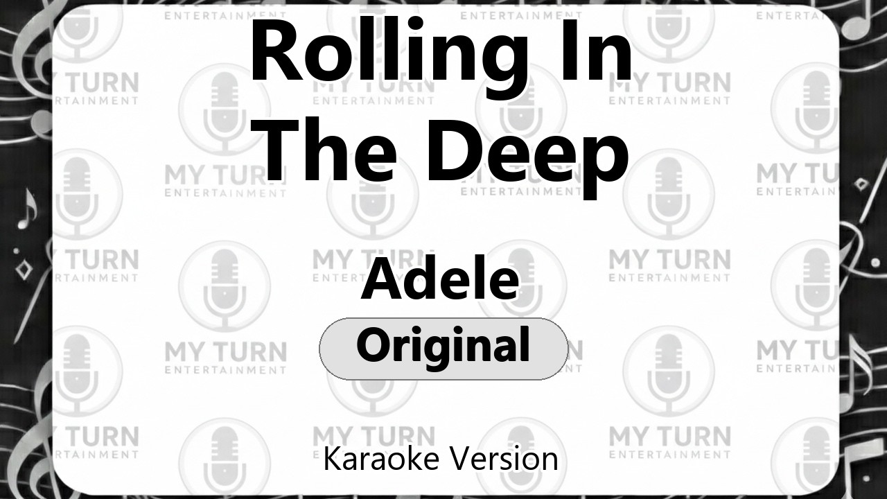 Rolling In The Deep - Adele | Karaoke | Key Original