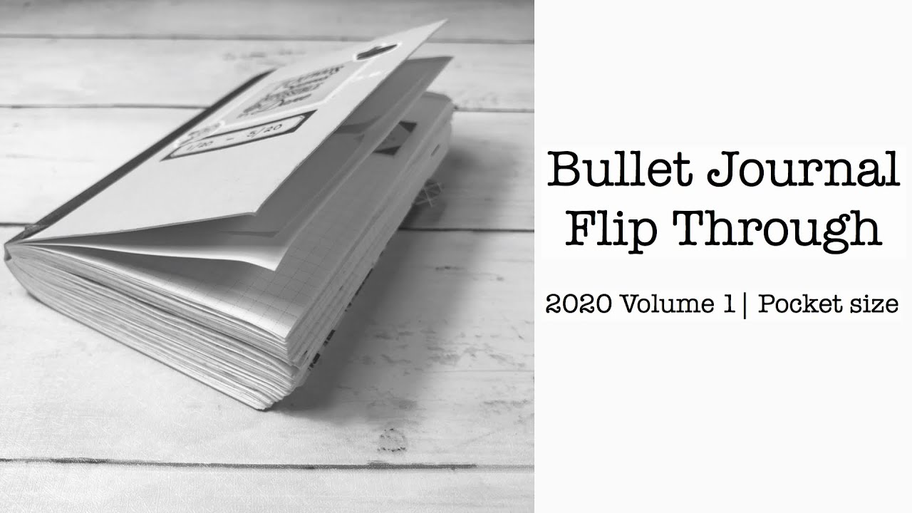 2020 Bullet Journal Flip Through | Volume 1 | Pocket size
