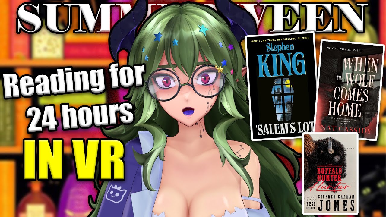Reading Horror Books in VR for 24 HOURS 👻📚  Summerween Readathon