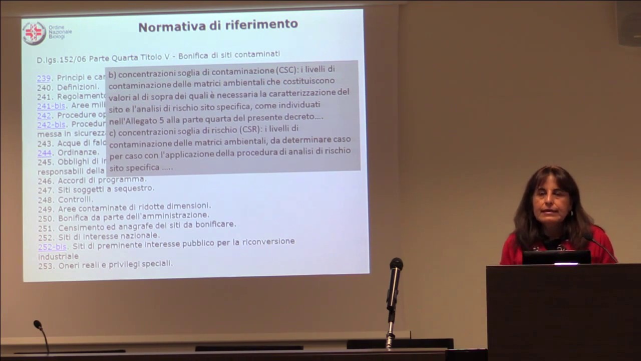 ONB - Qualità dei suoli e procedura di bonifica dei siti contaminati