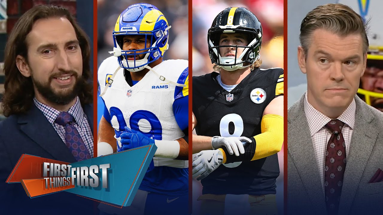 Steelers trade Kenny Pickett, Aaron Donald retires, Chiefs sign Hollywood | NFL | FIRST THINGS FIRST