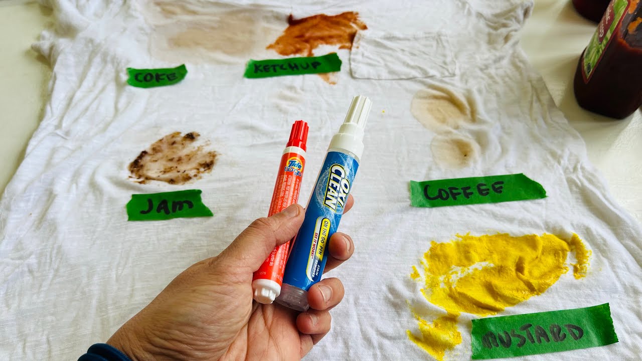 Tide To Go vs OxiClean Stain Removing Pens - TEST!