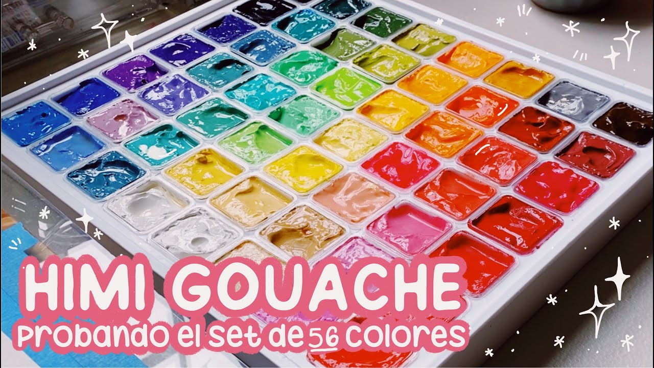 HIMI 56 COLORES 🎨 GOUACHE ft. ARTSTATIONMX