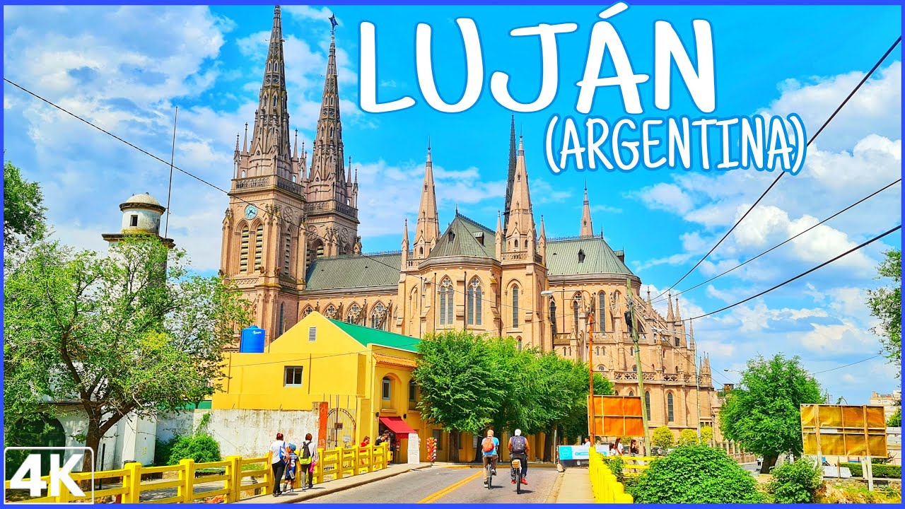 【4K】Buenos Aires Walk, LUJÁN - Una CIUDAD con HISTORIA | [Walk LUJAN en Primavera]