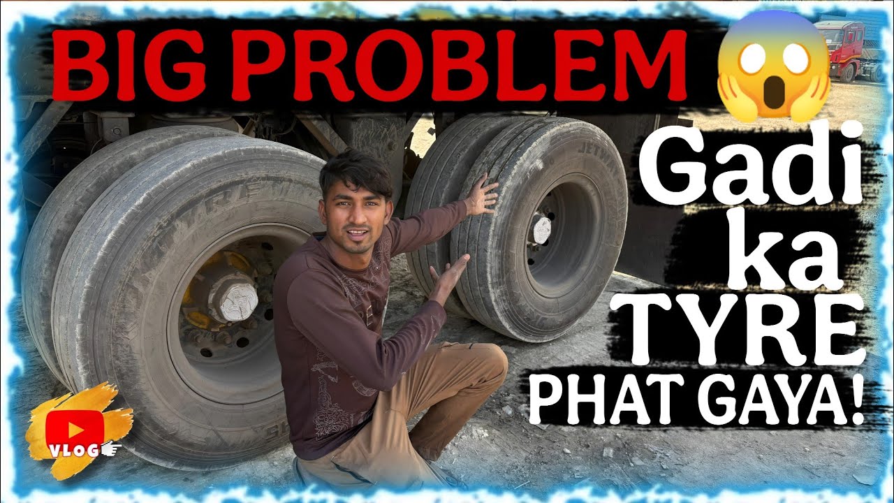 Chalte Truck ka Tyre Phat Gaya Road Pe 😱 Bada Hadsa Hone Se Bacha! #youtubevlog #viral #truckesvlogs