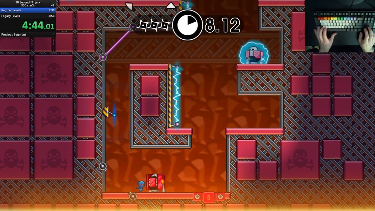 10 Second Ninja X - 300star% Speedrun - 8:45