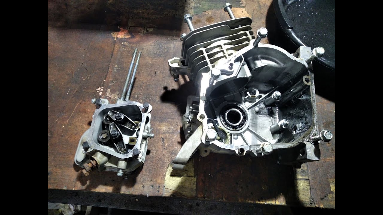 Silnik German PG 168F/ Loncin/Honda GX 160. Demontaż zaworów. Już wiem z kąt opiłki w silniku. Cz.II