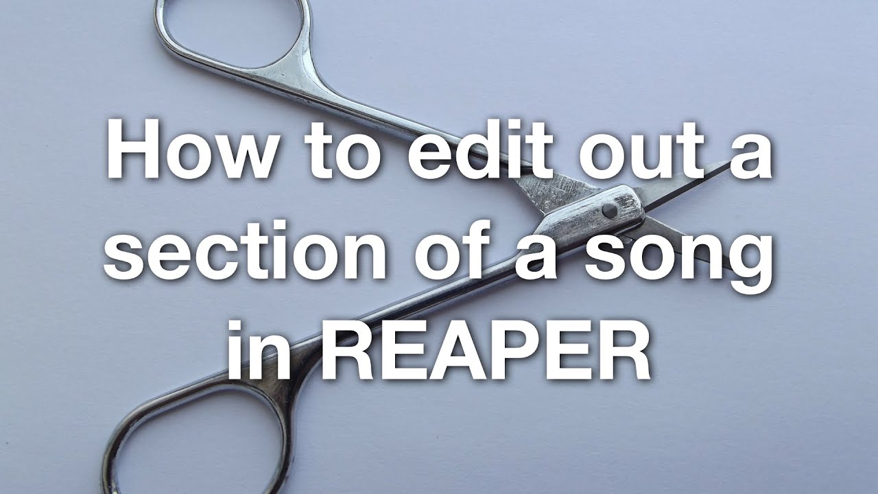 Как вырезать фрагмент песни в REAPER