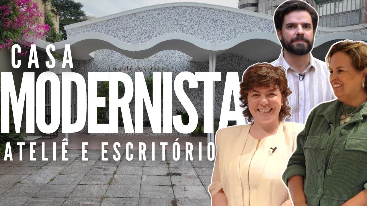 Casa modernista (um achado!) - O Ateliê de Cerâmica e Mobio arq. - perto da Pç da Liberdade