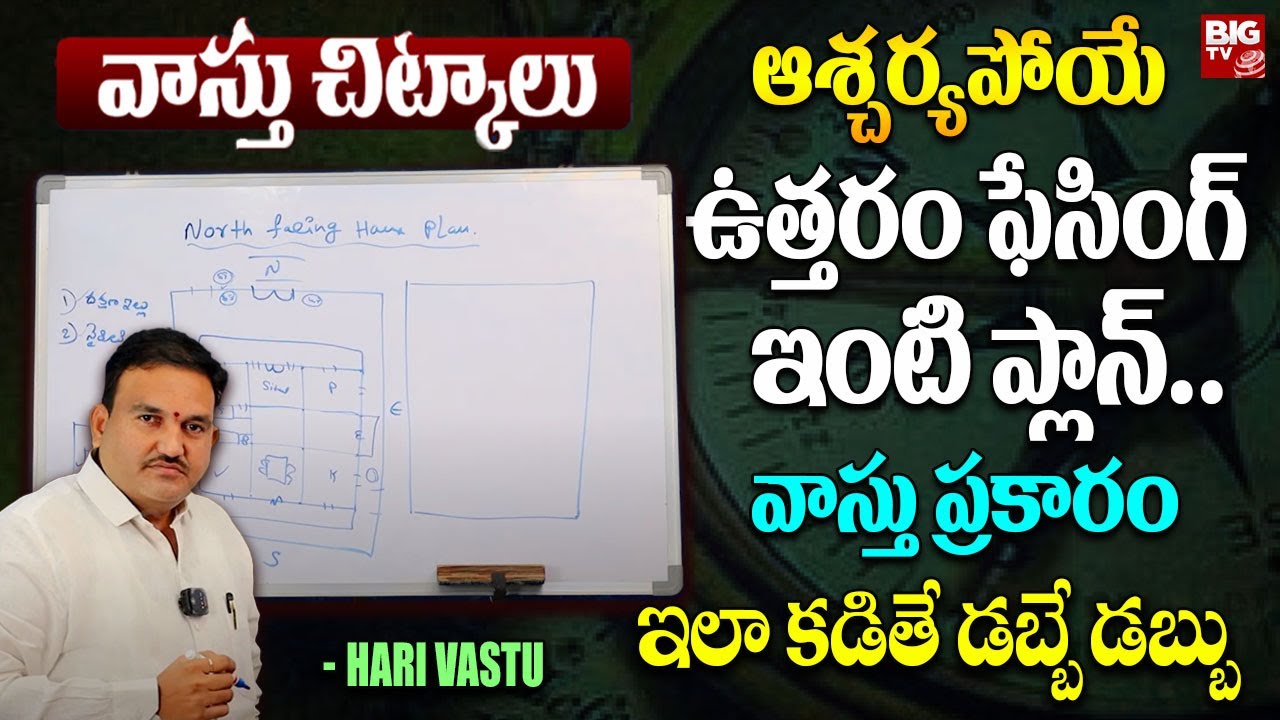 ఉత్తరం ఫేసింగ్ ఇంటి ప్లాన్.. వాస్తు ప్రకారం ఇలా కడితే డబ్బే డబ్బు | North Facing House Plan | BIG TV