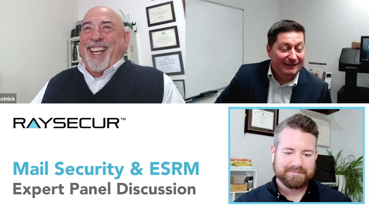 Mail Security ESRM with Jeff Slotnick: RaySecur Webinar - Jul 13, 2021