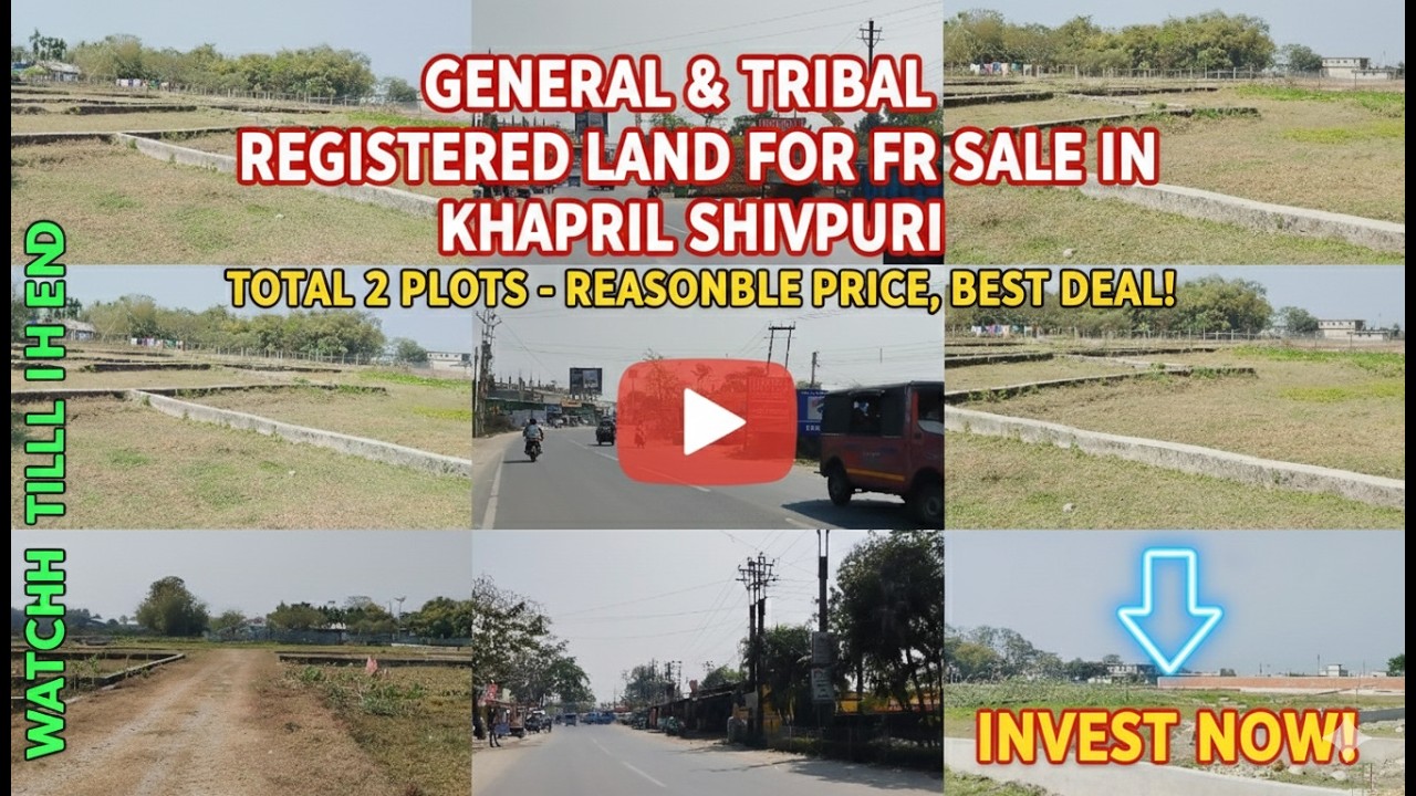 Generalsil & tribal registered land for sale in khapril shivpuri total 2 plot in the video