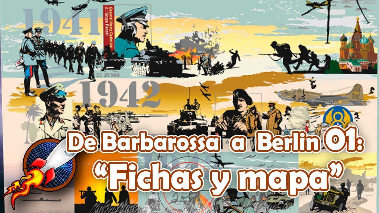 De Barbarossa a Berlín 01: Fichas y Mapa