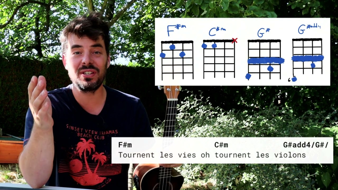 Tournent les violons - tutoriel ukulélé - Jean-Jacques Goldman