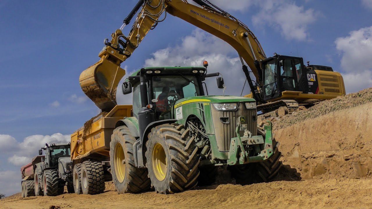 Power auf der Baustelle / Fendt 930 Vario Black Beauty + JohnDeere 8360R  *[Full HD]*