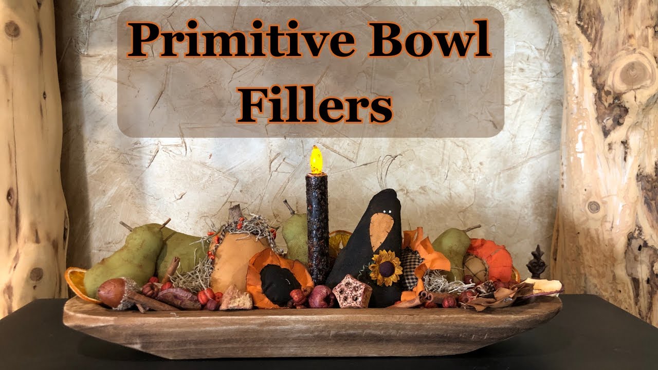 Easy To Do Primitive Pear And Crow Bowl Fillers