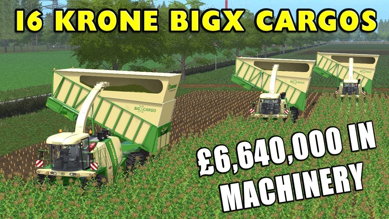 6 640 000 фунтов стерлингов потрачено на 16 грузовых автомобилей KRONE BIG X | Многопользовательс...