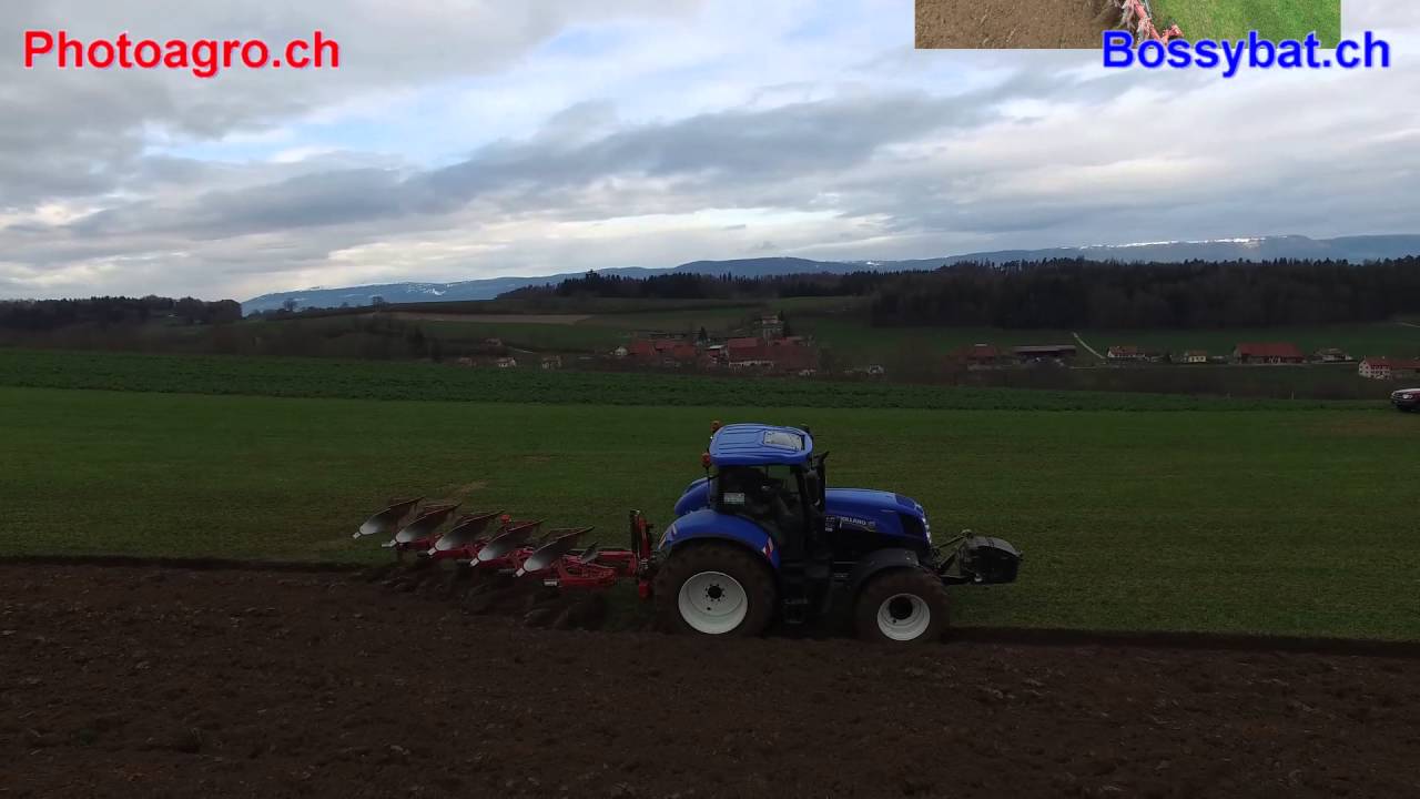 New Holland T7.210 Grégoire-Besson RWY-8 préparation de sol