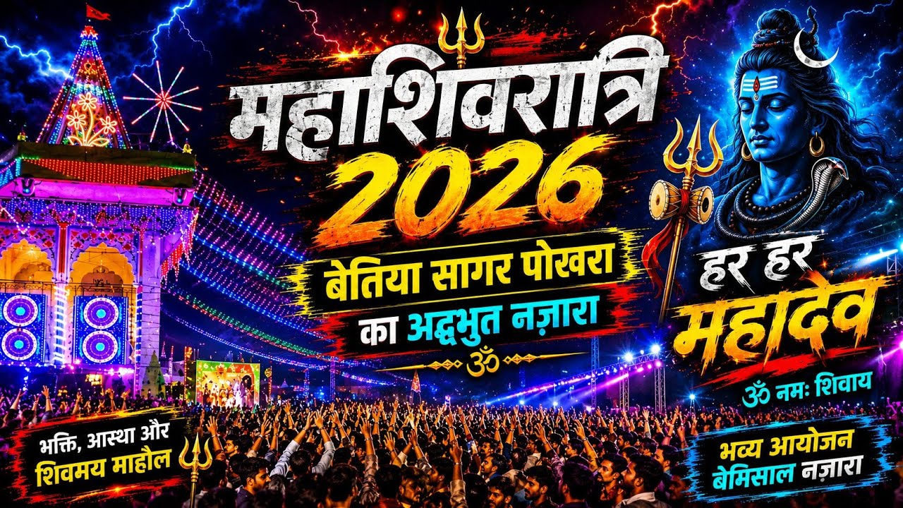 सागर पोखरा बेतिया महाशिवरात्रि महोत्सव।। 🚩 हर हर महादेव 🙏🙏🔱 #mahashivratri #mahakal #song #love . 