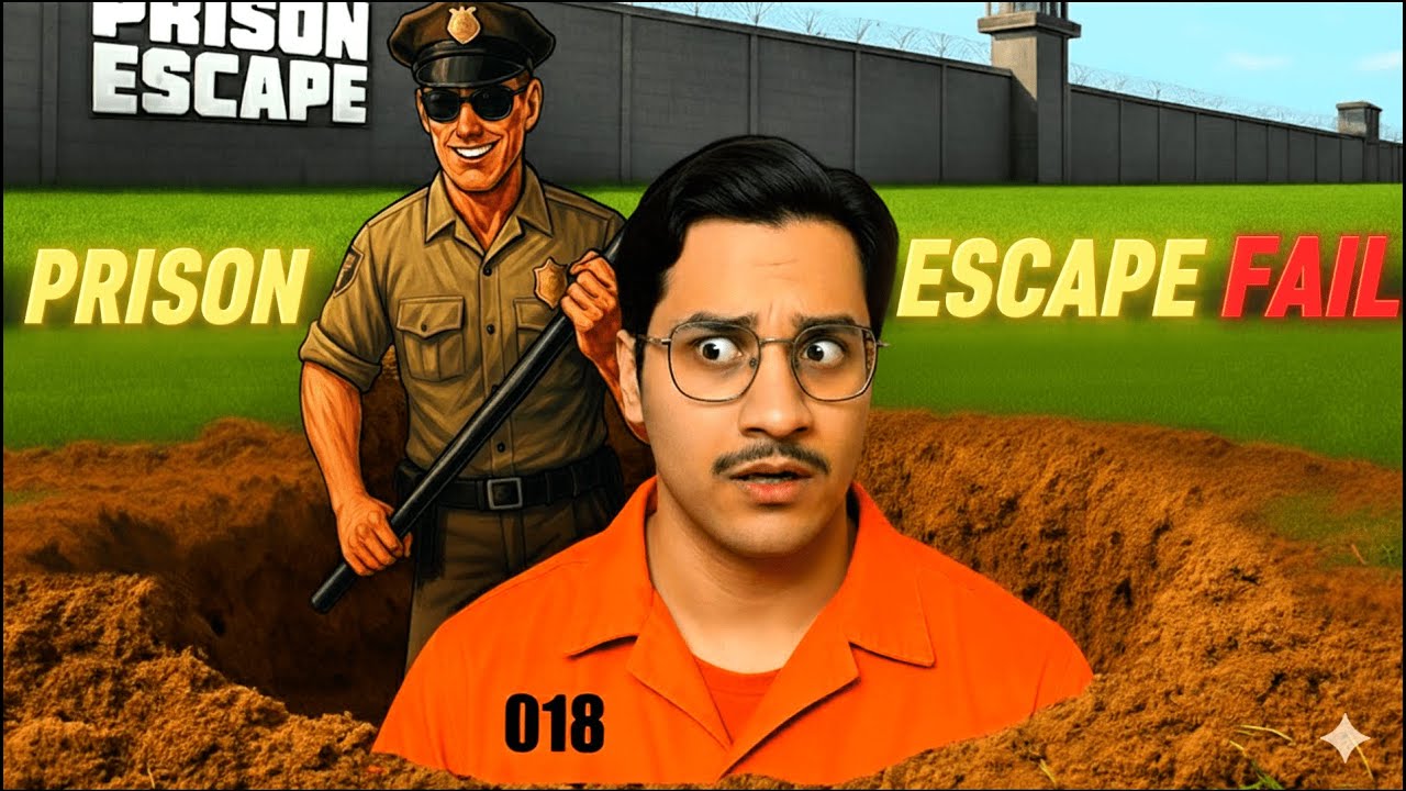 “I Tried Escaping Prison But The Police Caught Me EVERY Time! 🚔😂 | Prison Escape Simulator Dig Out”