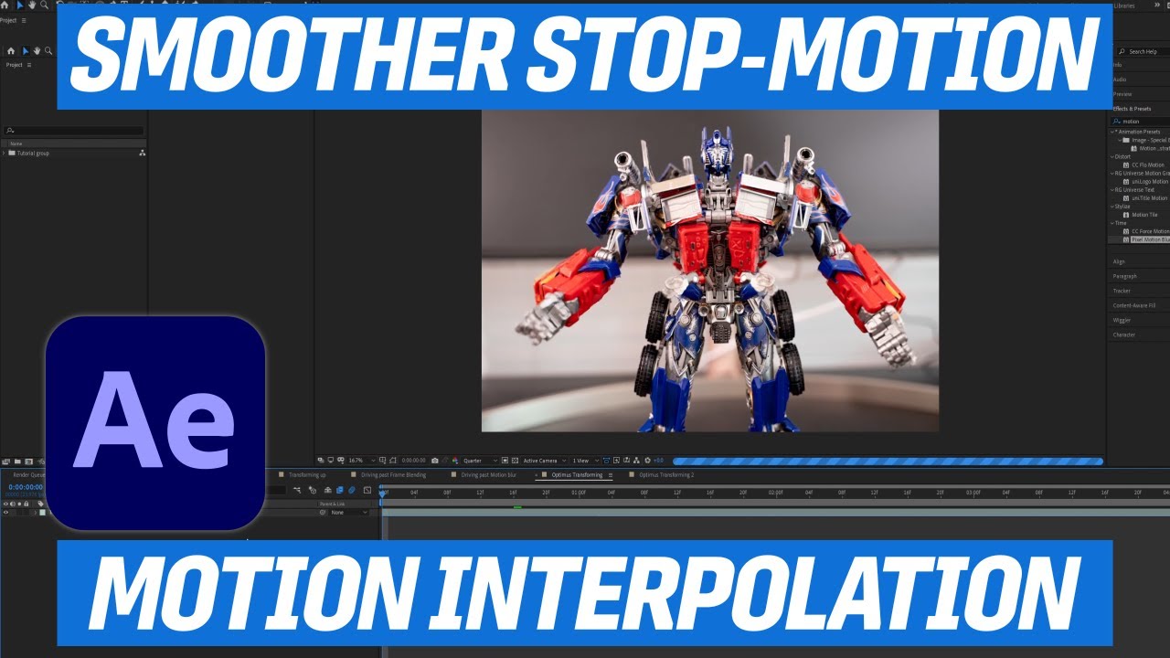 Учебное пособие по покадровой анимации After Effects — интерполяция движения (для более плавного ...