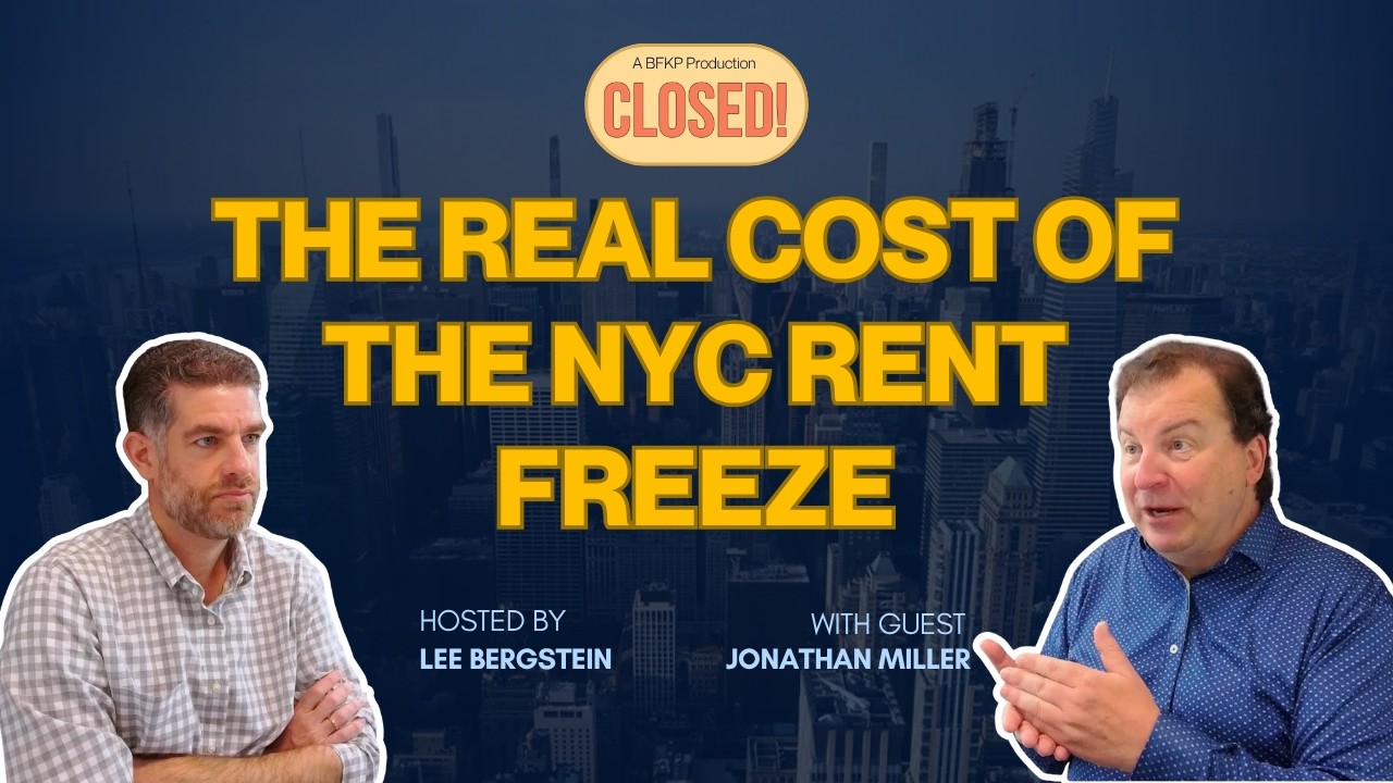 NYC&rsquo;s Rent Freeze and What Comes Next (with Jonathan Miller)