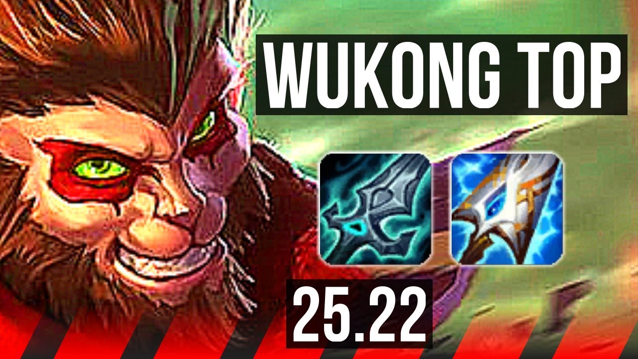 WUKONG vs DARIUS (TOP) | 8/0/3, 7 solo kills, Legendary | EUW Diamond | 25.22