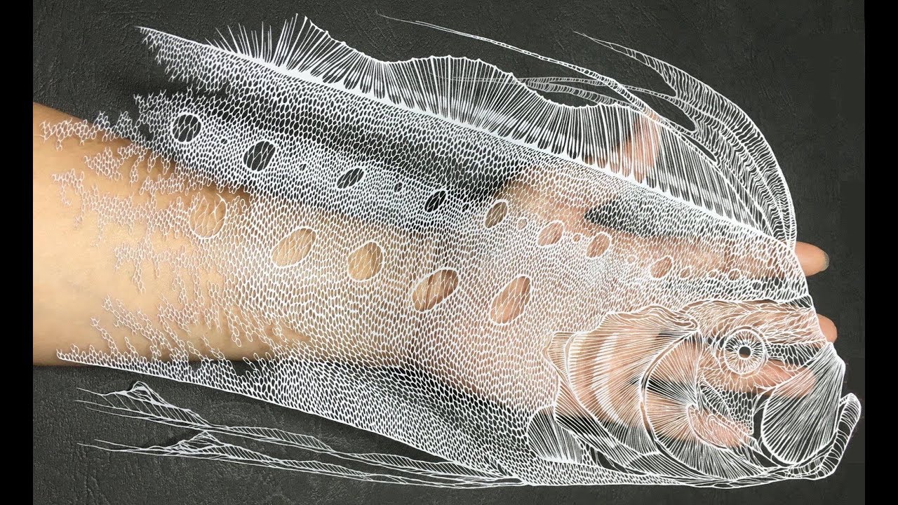 切り絵『リュグウノツカイ／King of Herrings』制作動画 CUTOUT