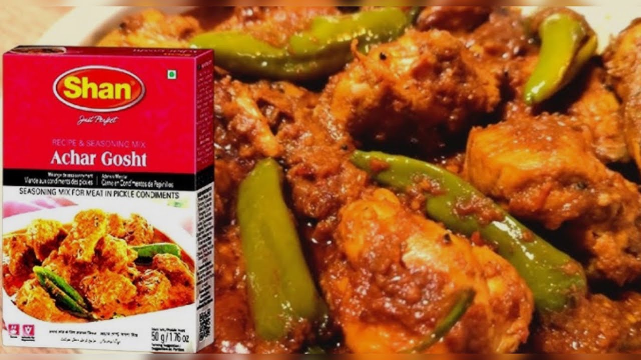 SHAN Chicken Achar Gosht Masala RECIPE || EASY and TASTY Cooking 