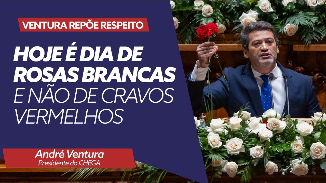 Ventura rep&otilde;e respeito: Hoje &eacute; dia de rosas brancas e n&atilde;o de cravos vermelhos