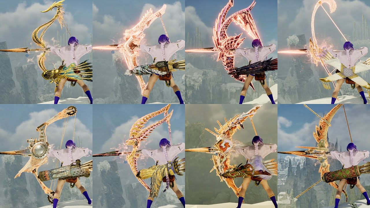ALL Bow Forms & Transformations - Monster Hunter Wilds Weapon Showcase