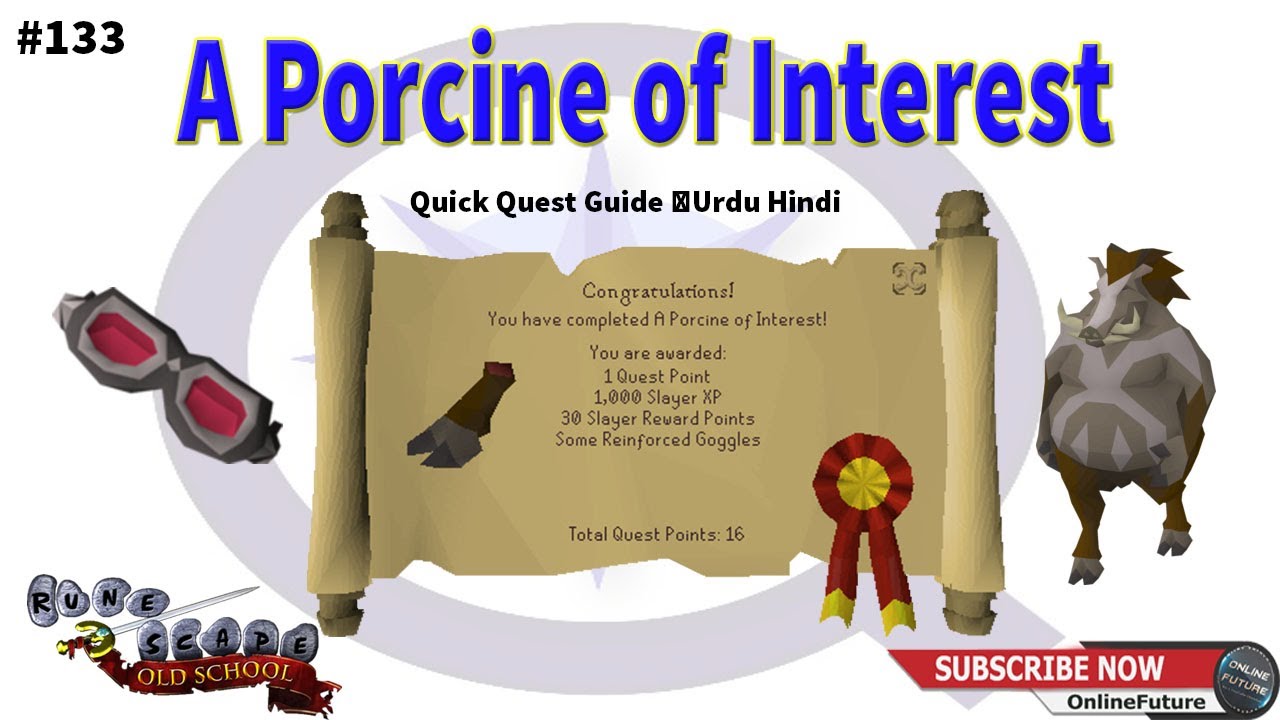 OSRS│How To Complete A Porcine of Interest Quest 2021│Urdu & Hindi