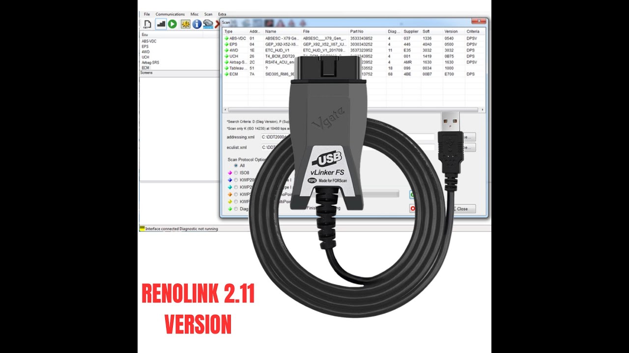 RenOLink 2.11 for Obdlink SX,EX,ELS