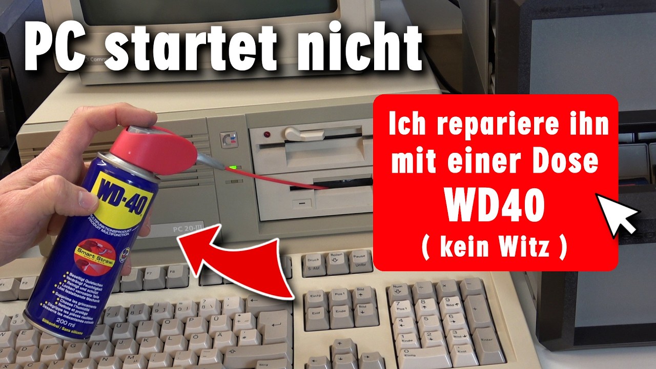 PC startet nicht - Ich repariere ihn mit einer Dose WD40 (im Ernst)