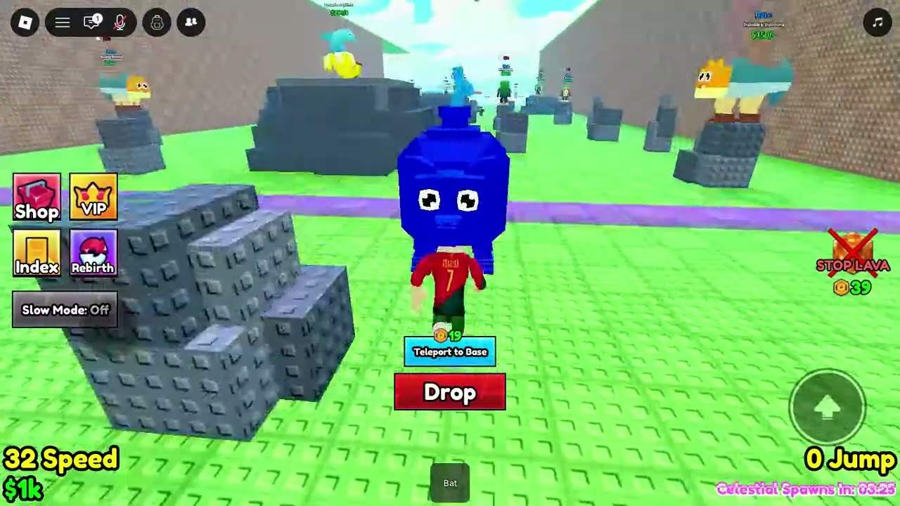 Hitting 1 million in Survive LAVA for Brainrots!