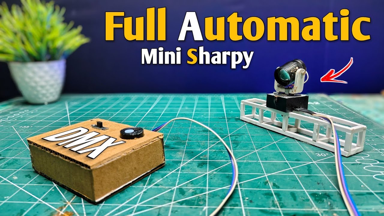 How to make mini sharpy light at home | Full automatic mini sharpy light | Mini sharpy light 🔥😱