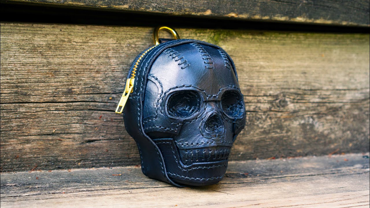 Making a Leather Skull Coin Purse