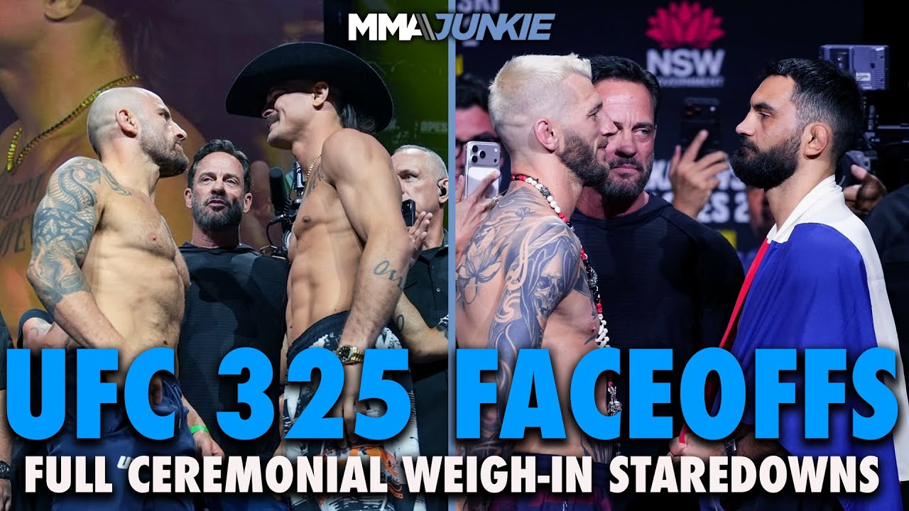 UFC 325 full card final faceoffs: Volkanovski vs. Lopes 2 and more | Ceremonial weigh-ins