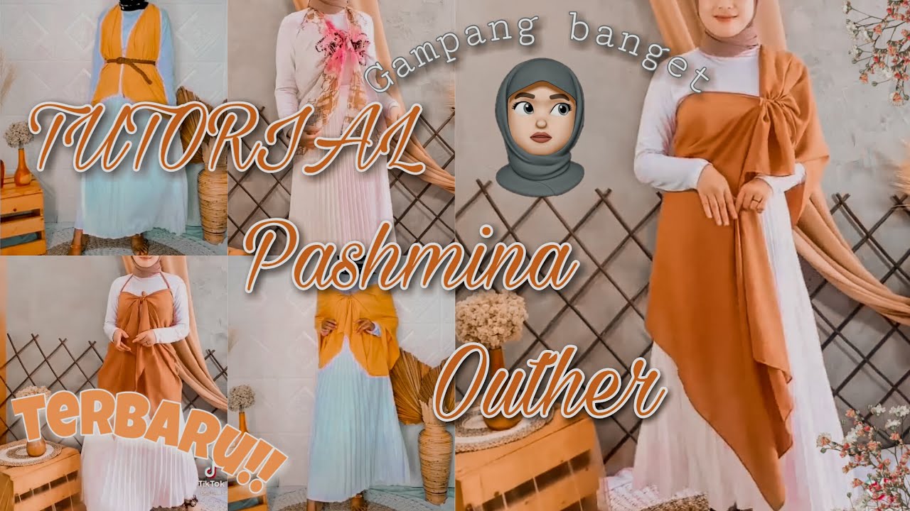 Tutorial Outher Dari Hijab Pashmina Terbaru | Alendia Rahmah Sholihah